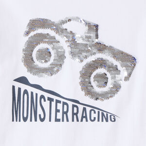 T-shirt met lange mouwen en magische pailletten voor jongens 