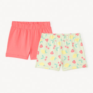 Set van 2 unites jersey shorts + fantasiedruk voor meisjes 