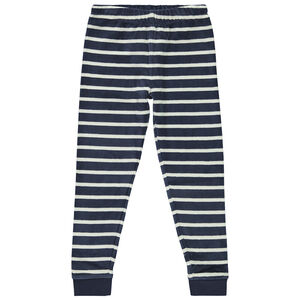 Pyjama velours 2 pièces effet color bloc et rayé garçon 