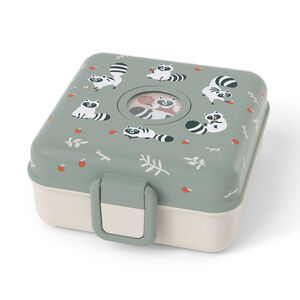 Lunchbox personnalisable 850ml Snacky avec couverts Raccoon 