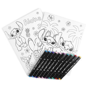 Set de coloriage par numéro + Feutres Stitch 