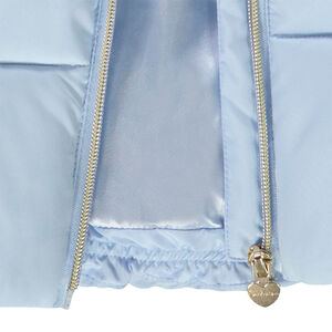 Doudoune sans manches effet satiné pour fille 