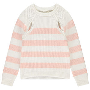 Pull à manches longues en tricot pour fille  