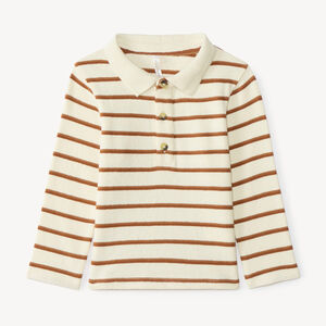 Langarmige polo voor babyjongens in maritieme stijl 