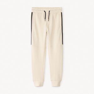 Jogging fleece uni met strepen voor jongens 