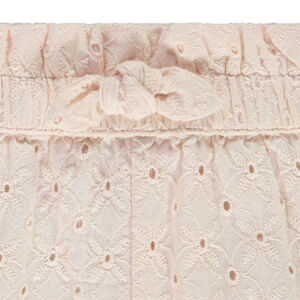 Short unie en broderie anglaise pour bébé fille 