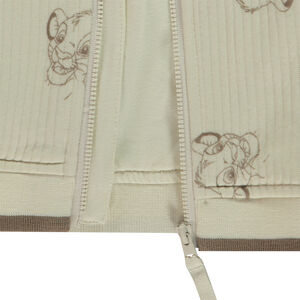 Gilet teddy gewatteerd bedrukt Simba Disney voor baby jongen 