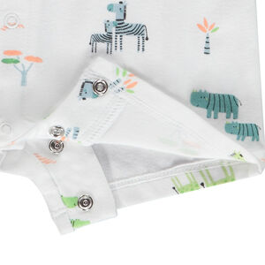 Combishort sans manches imprimé savane pour bébé garçon 