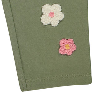 Effen boxershort met geborduurd patch voor baby meisje 