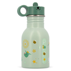 Gourde avec bouchon avec paille 400ML Vert Joe 