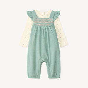Set van 2 stukken voor babymeisjes, t-shirt en schattige salopette. 