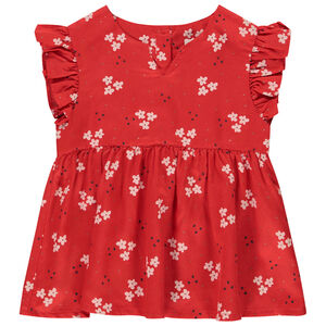Tunique manches courtes imprimé fleurs pour fille 
