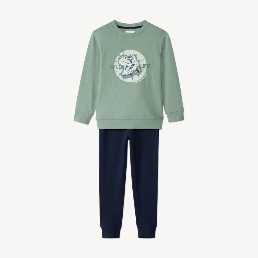 Ensemble Survêtement Enfant Garçon/fille 1-8 Ans - Veste Zippée Velours Hiver Et Pantalon Jogging - Style Décontracté Sport - 7
