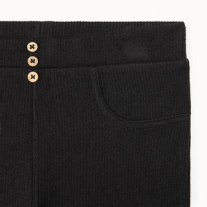 Legging met geribbelde structuur en uitlopende pasvorm voor meisjes 