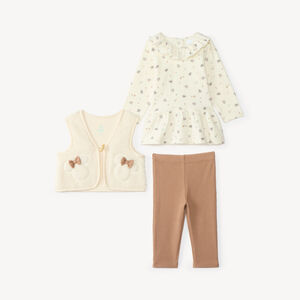Drie-delige set voor babymeisjes met Minnie Disney-motief 