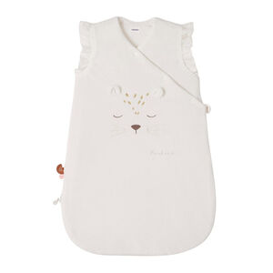 Gigoteuse sans manches en veloudoux Kendi 70 cm - Ecru 