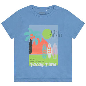 T-shirt korte mouwen print fantasie voor jongen 