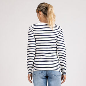 T-shirt manches longues de grossesse à rayures 