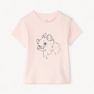 Korte mouwen T-shirt van Marie uit de Aristokatten van Disney voor meisje baby 