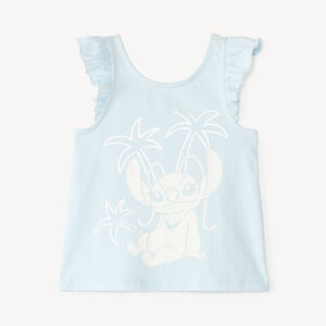 Het 'Angel Disney' meisjes tanktop met volantjes. 