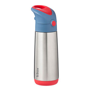 Gourde isotherme avec paille 500ml Bleu 