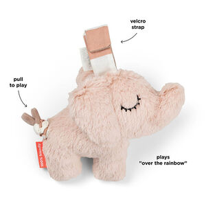 Peluche musicale Elphee Rose 