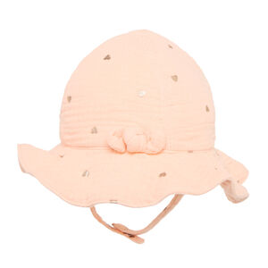 Bob met hartjesprint en strik voor meisjesbaby's 