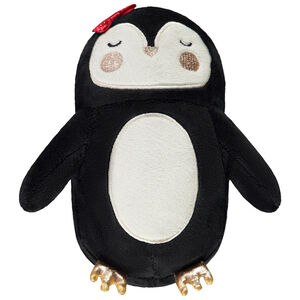 Pluche pingouin in sherpa en fluweel 