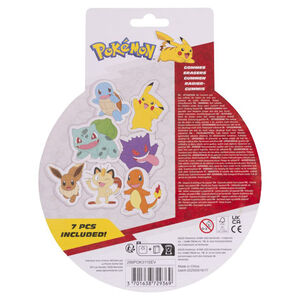 Set van 7 gummetjes Pokémon  