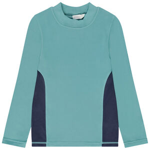 Ondertrui met hoge kraag in jersey voor jongen 