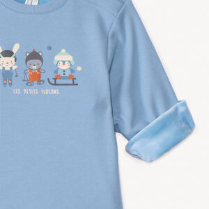 Jogging set met fleece ski-motief voor baby jongen 