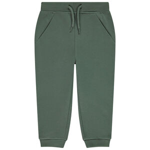 Jogging in effen fleece voor baby jongen 