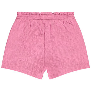 Korte gaas short met smockeffect meisjes 