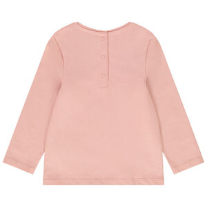 Lange mouwen T-shirt in jersey met print voor baby meisje 