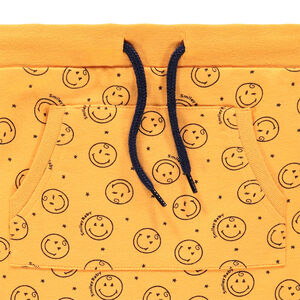 Joggingbroek van molton met Smiley Baby-patroon all-over 