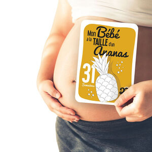 20 zwangerschapskaarten om groei maand per maand vast te leggen 