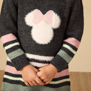 Robe pull en tricot Minnie Disney pour bébé fille 