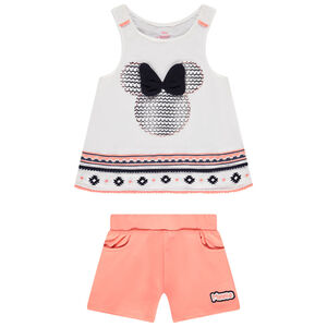 Twee-delige set met mouwloos shirt en short Minnie Disney voor meisjes 