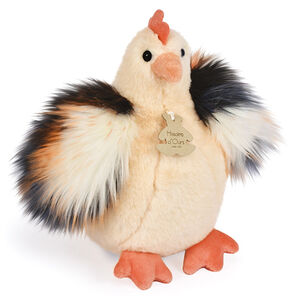 Knuffel Kip Les Poulettes 20CM Beige 