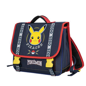 Cartable Pokémon Pikachu 38 cm – bleu et rouge 