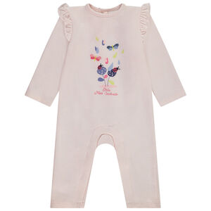 Lange jumpsuit print coccinelles voor baby meisje 
