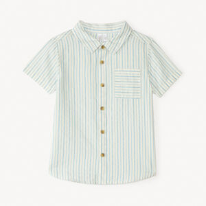 Korte mouwen gestreepte jongensoverhemd 