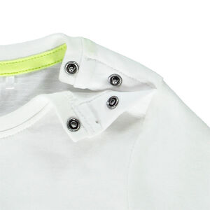 Korte mouwen T-shirt met giraffe en palmen voor baby jongen 