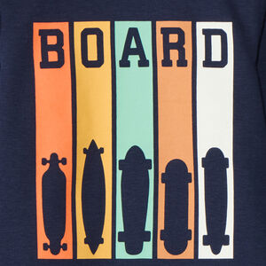 Ondertrui met hoge hals en print voor jongens 