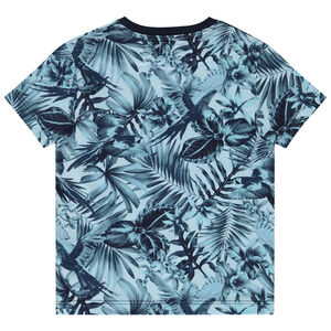 Korte mouwen T-shirt met natuurprint voor jongen 