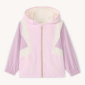 Kleurblokken windjack met capuchon voor meisjes 