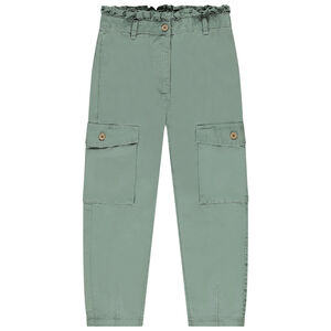 Cargo van stof afwerking ruche voor meisjes 