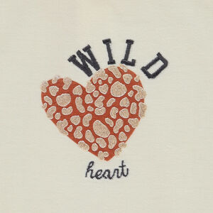 Ensemble sweat fantaisie + pantalon en velours pour bébé fille 