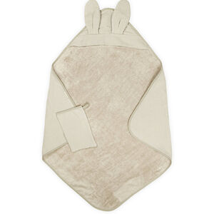 Cape de bain + gant de toilette éponge gaufré coton & bambou Sea Breeze 