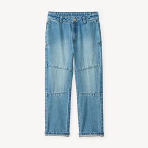 Rechte jeans met inzetstukken voor jongens 